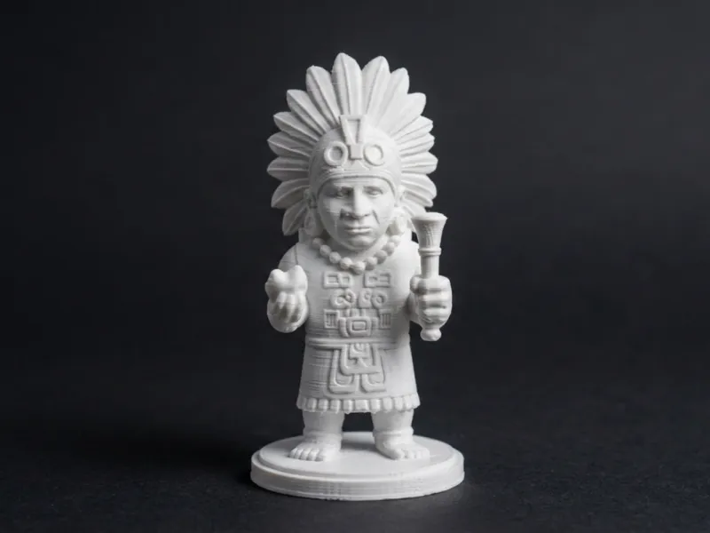 Figurilla de jefe guerrero azteca