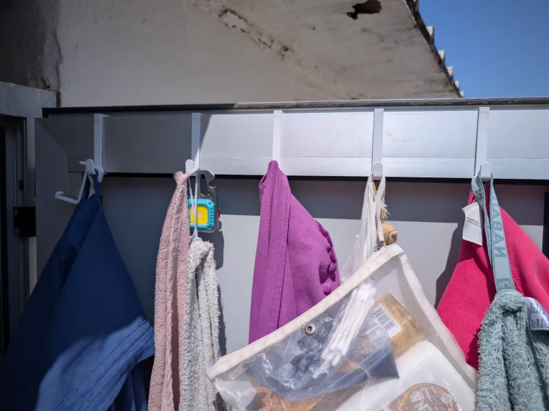 ☀️ Beach Cabin Aluminium Door Hooks (Summer Towel Hanger)
