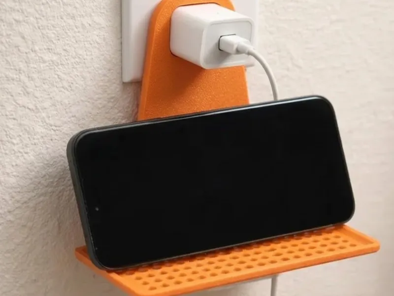 Universal Wall Phone Charging Stand | Hanger Shelf