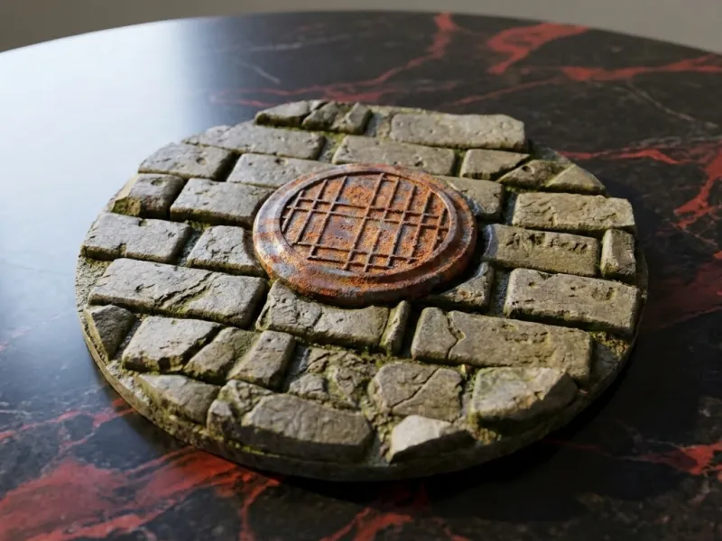 Miniature terrain Base _ C10