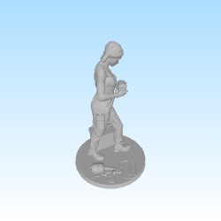 post apocalyptic scavanging girl