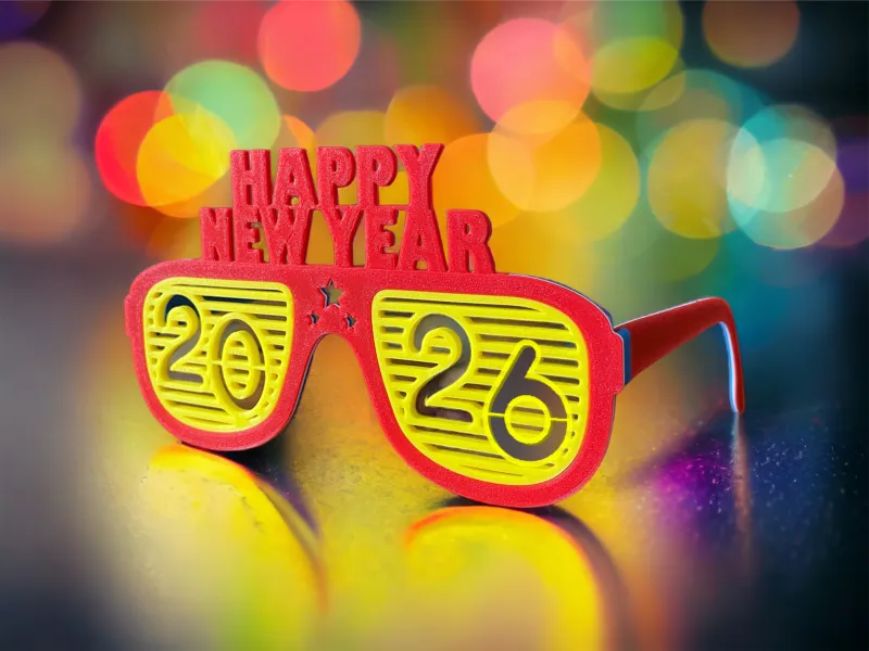 2026 Happy New Year Party Glasses