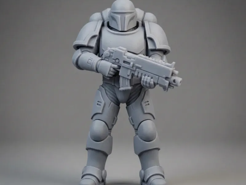 Iron Vanguard — Figurine de soldat blindé de science-fiction