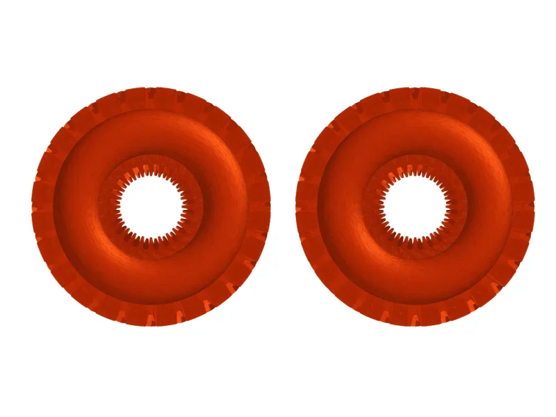 Rodin Coil Torus STL 180mm x 66mm | Open Two-Half Design |