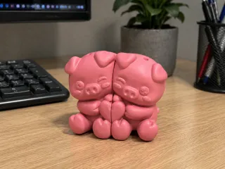 Better Together Pigs – Magnetic Duo (San Valentine Keychain)