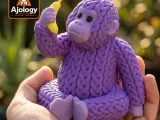Knitted Cute Gorilla – STL & 3MF Files for 3D Printing-0
