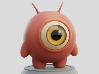 👁️ Blinko Orb – Chubby Cyclops Alien Companion