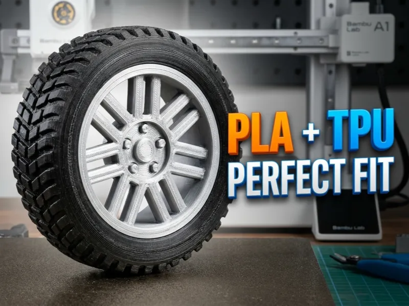 Rugged RC Wheels Set (40mm/42mm) PLA+TPU