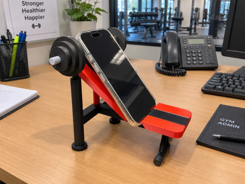 Suporte de Celular para Banco de Musculação