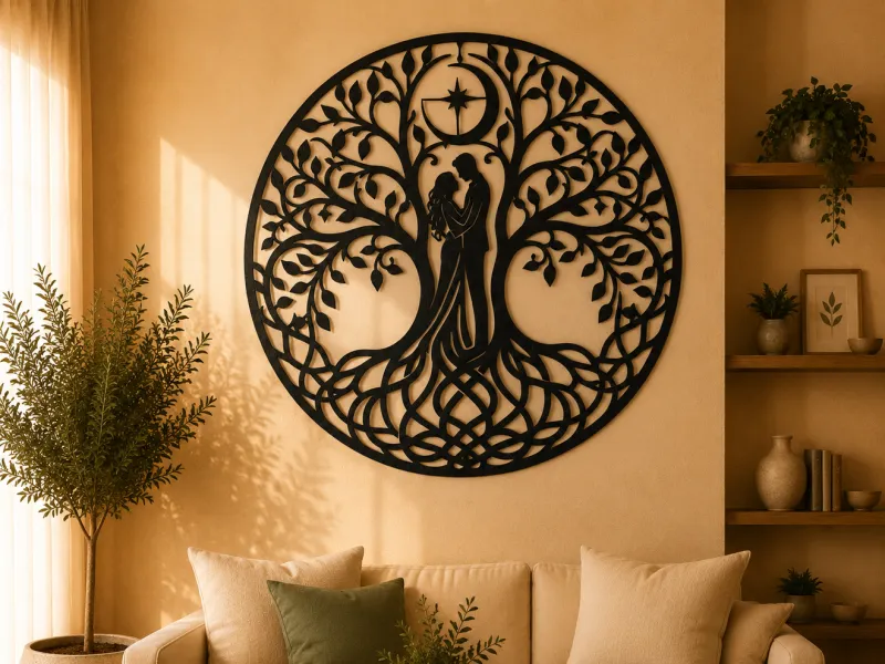 Romantic Tree of Love 2D Wall Art