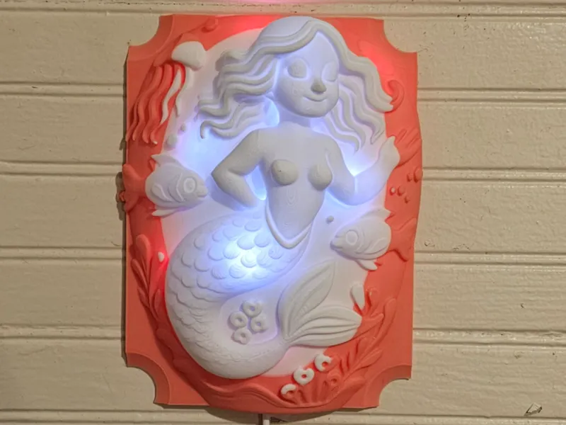 Siren’s Glow Led Wall lithophane