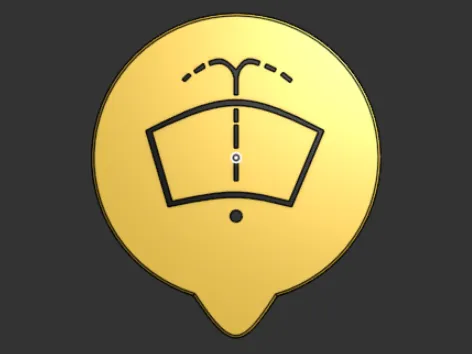 windshield fluid cap