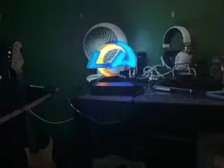 LA Rams team logo led lamp