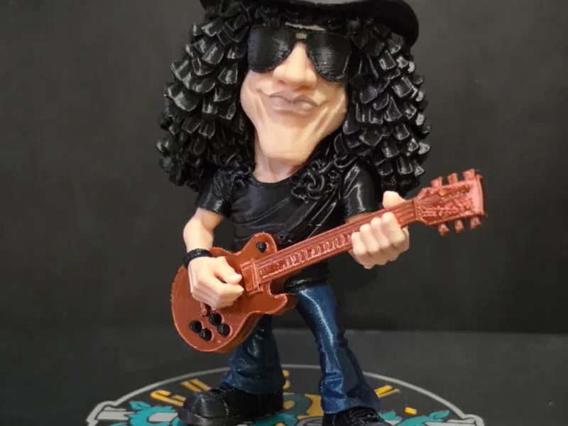 Slash Cartoon farbige Figur Guns N' Roses