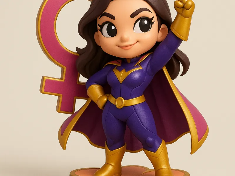 Chibi Superheldin Beeldje