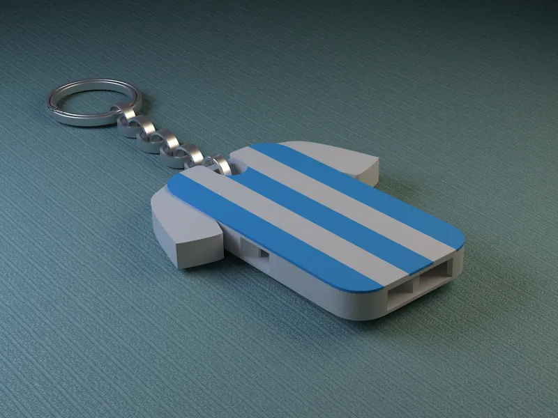 Football Jersey Whistle Keychain