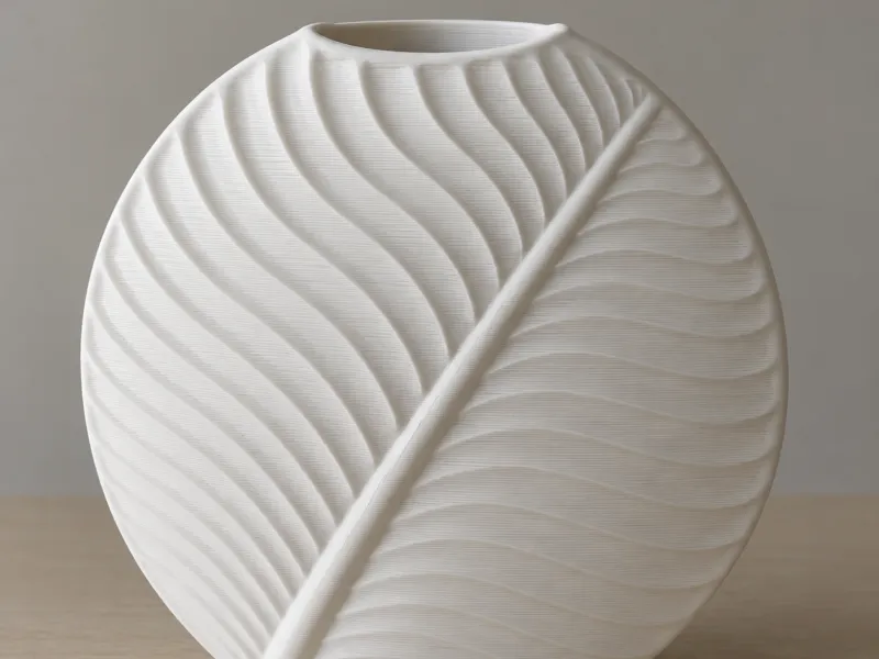 Vaso com Efeito de Cerâmica