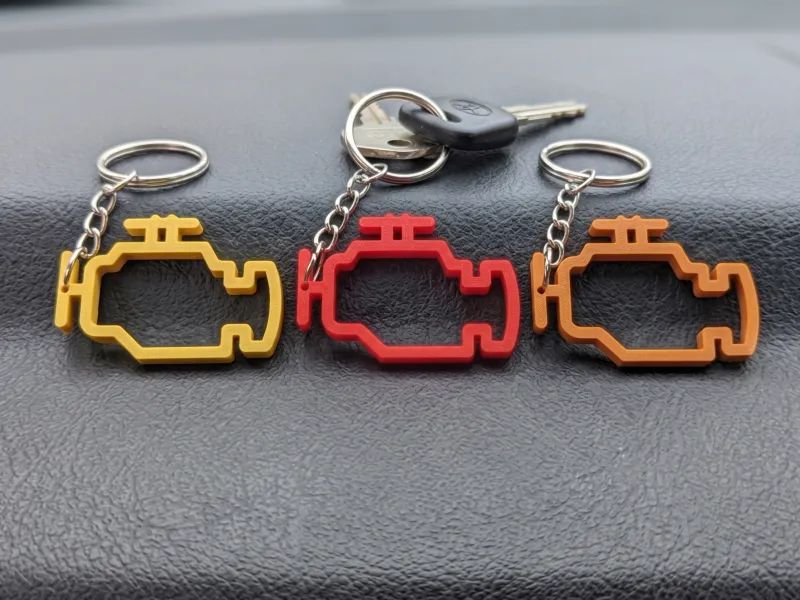 check engine keychain