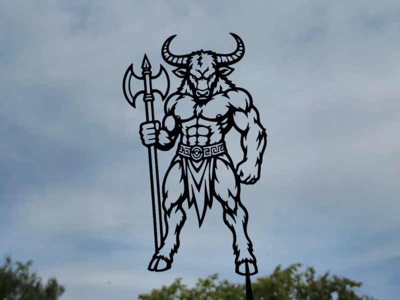 Minotaurus-Krieger Wandkunst