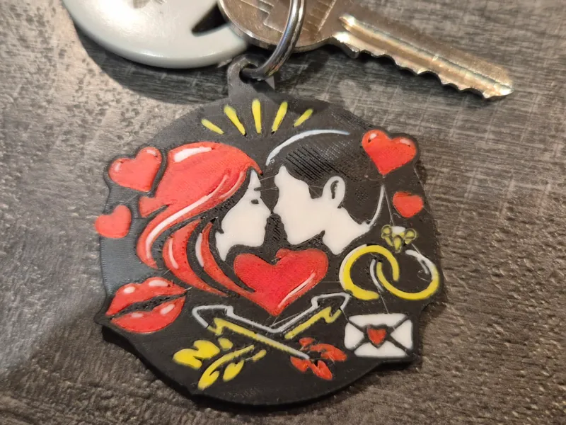 Schlüsselanhänger Liebe Valentinstag romantische Liebe