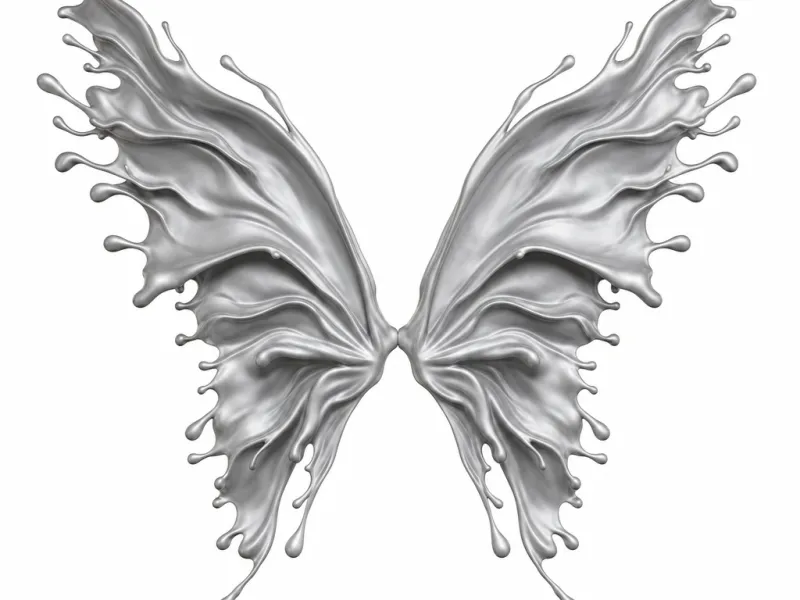 Liquid metal wings