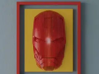 Layered Iron Man Wall Art