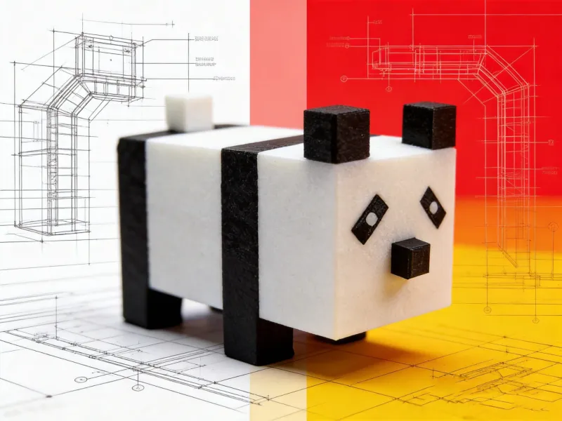 Figurilla de juguete de arte pixelado de Minecraft – Panda