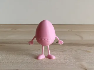 Easter egg with leg