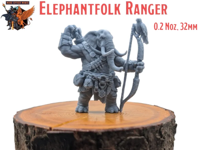 Elephantfolk Ranger - MGM Print-Ready Mini