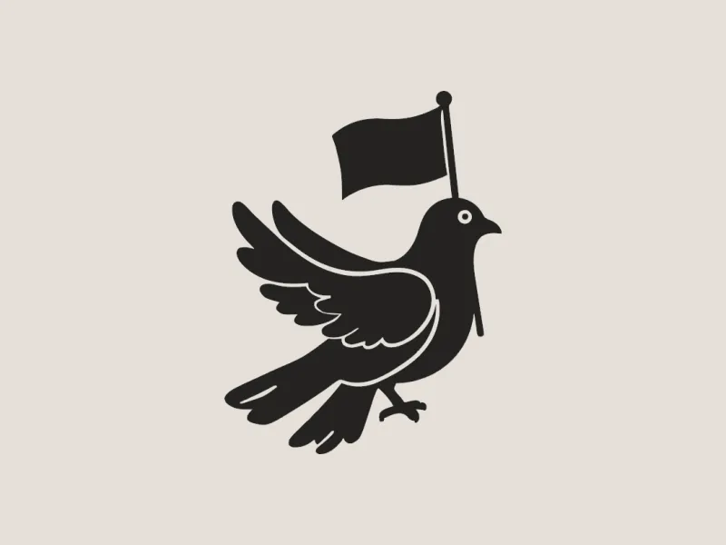 Peace Dove Flag - 3D Printable Wall Art