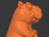 Capybara Statue – Decorative 3D Model-0