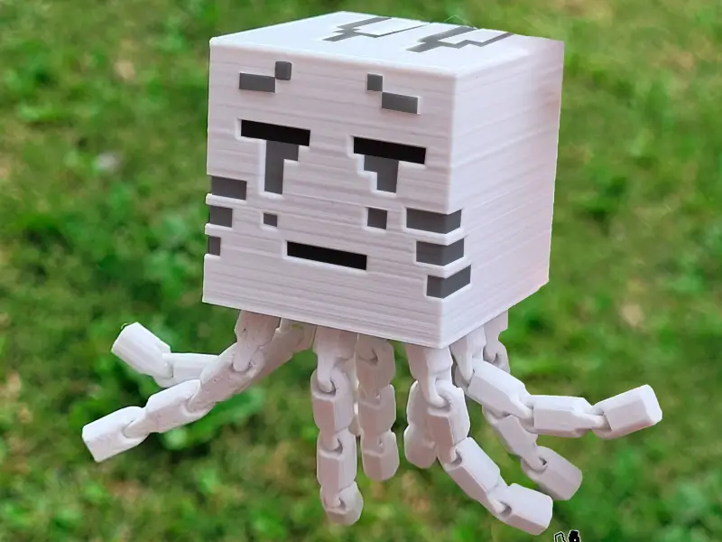 GHAST MINECRAFT FLEXI GELENKSPIELZEUG (3mf enthalten)