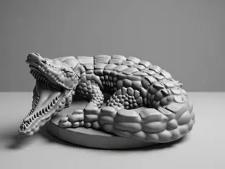 Crocodrile Sculpture