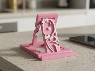 Articulated Axoloytl phone stand