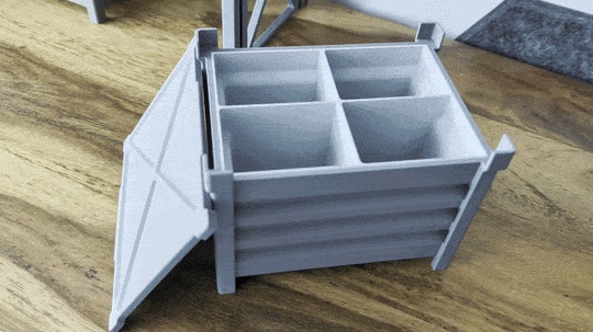 Sistema de Estante de Armazenamento Modular com Caixas Empilháveis