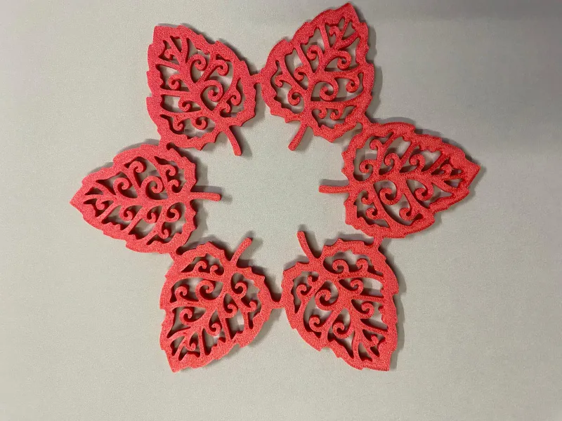red leaf wreath-creality