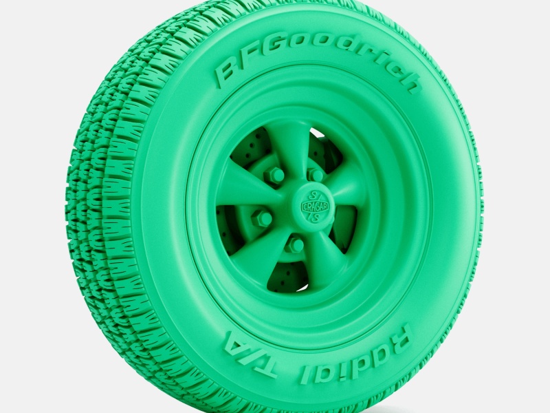 15x7 Cragar SS Wheel, BFGoodrich Radial TA Tire