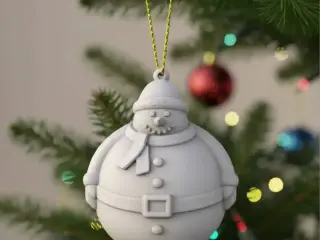 Santa & Snowman Ornament Set | 2 pcs Christmas Tree Decor