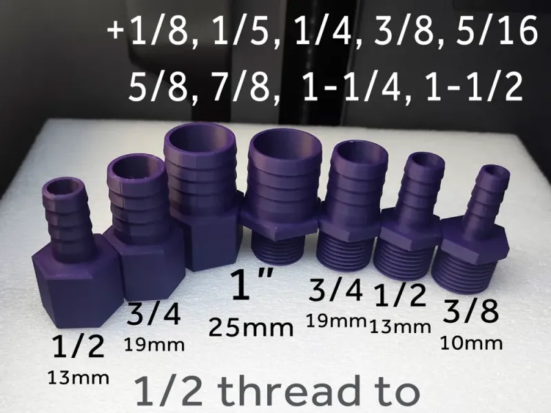 12+pipe+thread+to+38+12+34+1+Hose+Barb+Adapters