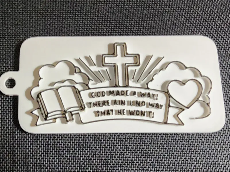 God maakte een Weg sleutelhanger