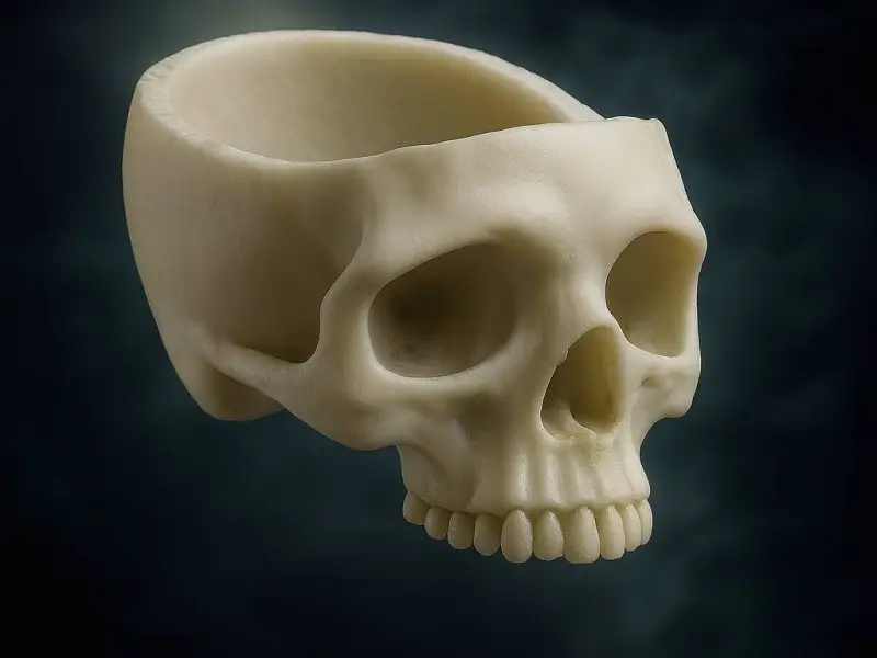 Halloween Skull Treat Bowl