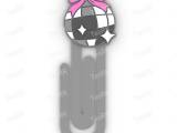 Paperclip Disco with bow - bookmark-0