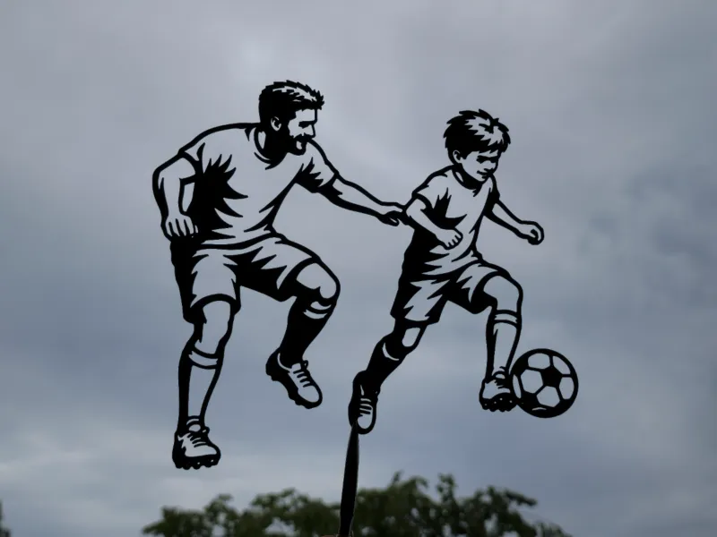 Soccer Dad Training Future Champion