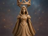 Chess Queen Floating Crown-0