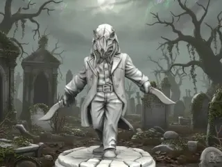 cazador enmascarado miniatura 55mm
