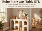 Miniature Dollhouse Entryway Table - Mini Furniture-0