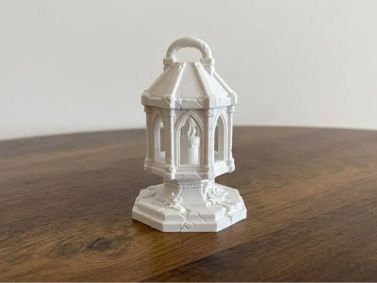 Old Gothic Cemetery Lantern - Halloween Decoration