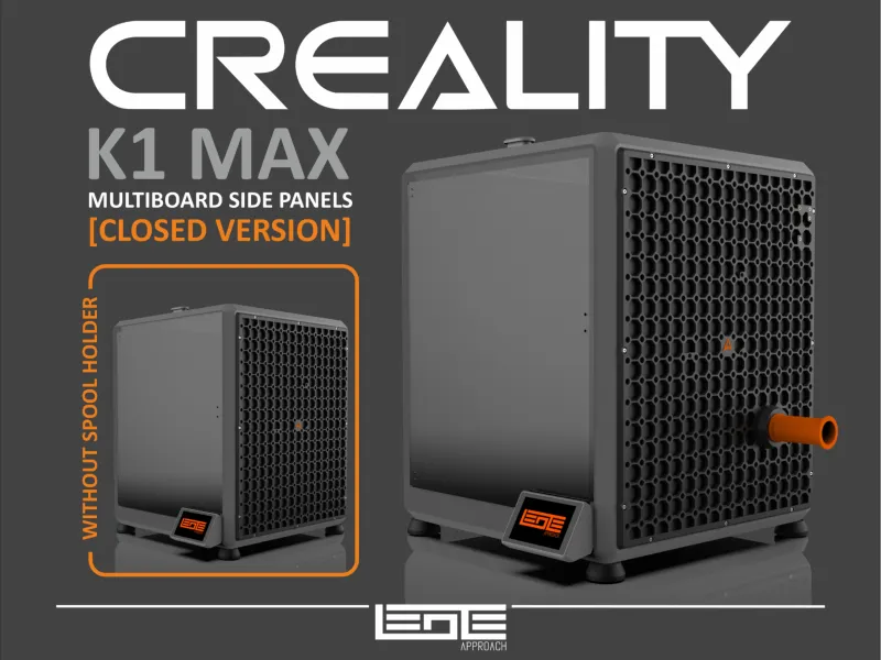 CREALITY K1max - PANELES MULTIBOARD [CERRADO + SOPORTE PARA BOBINA]
