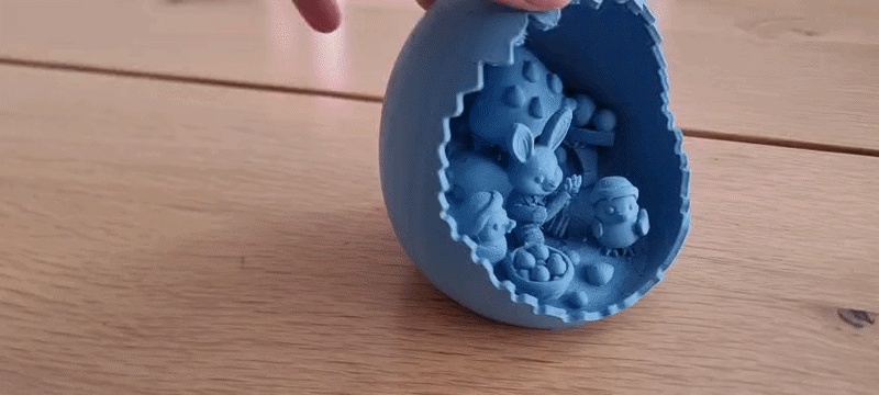 Easter eggg village decor-Diorama