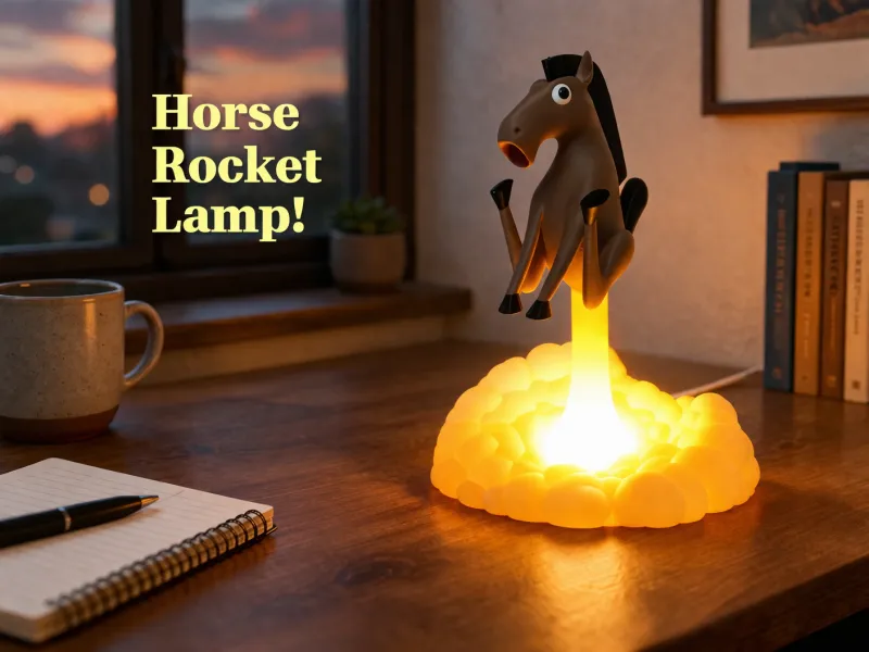 Horse Rocket Lamp